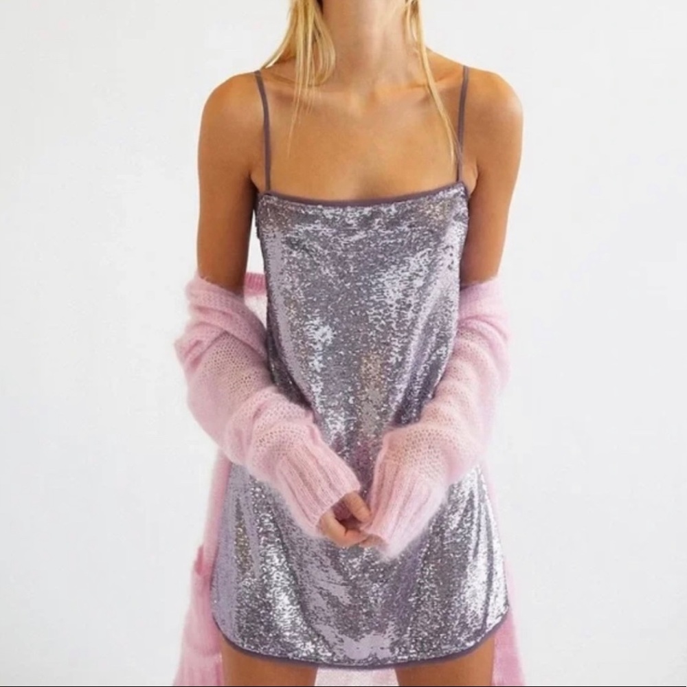 Free People time to shine mini dress